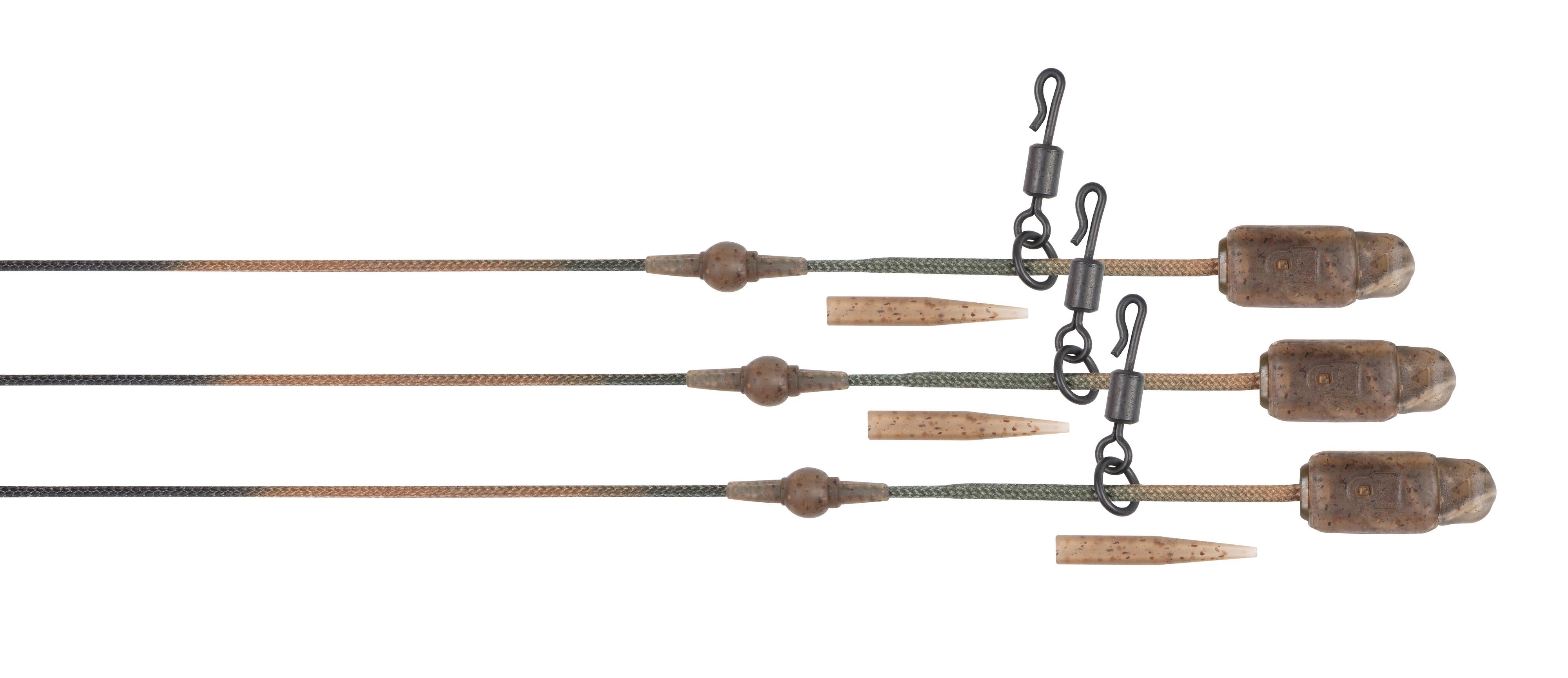 Edges Camo Heli-Clip Rigs 50lb Leadcore