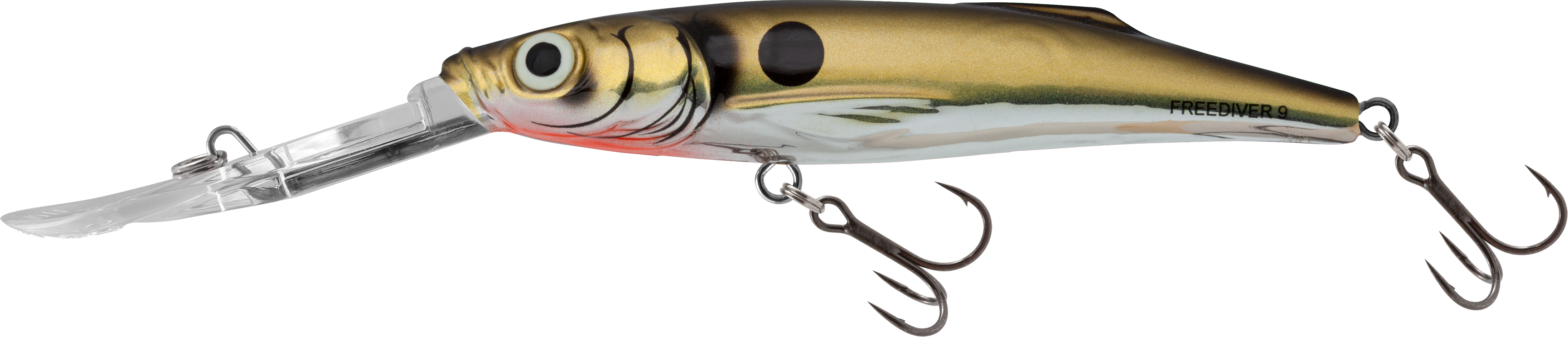 Freediver Super Deep Runner Floating 9cm Gold Black Back