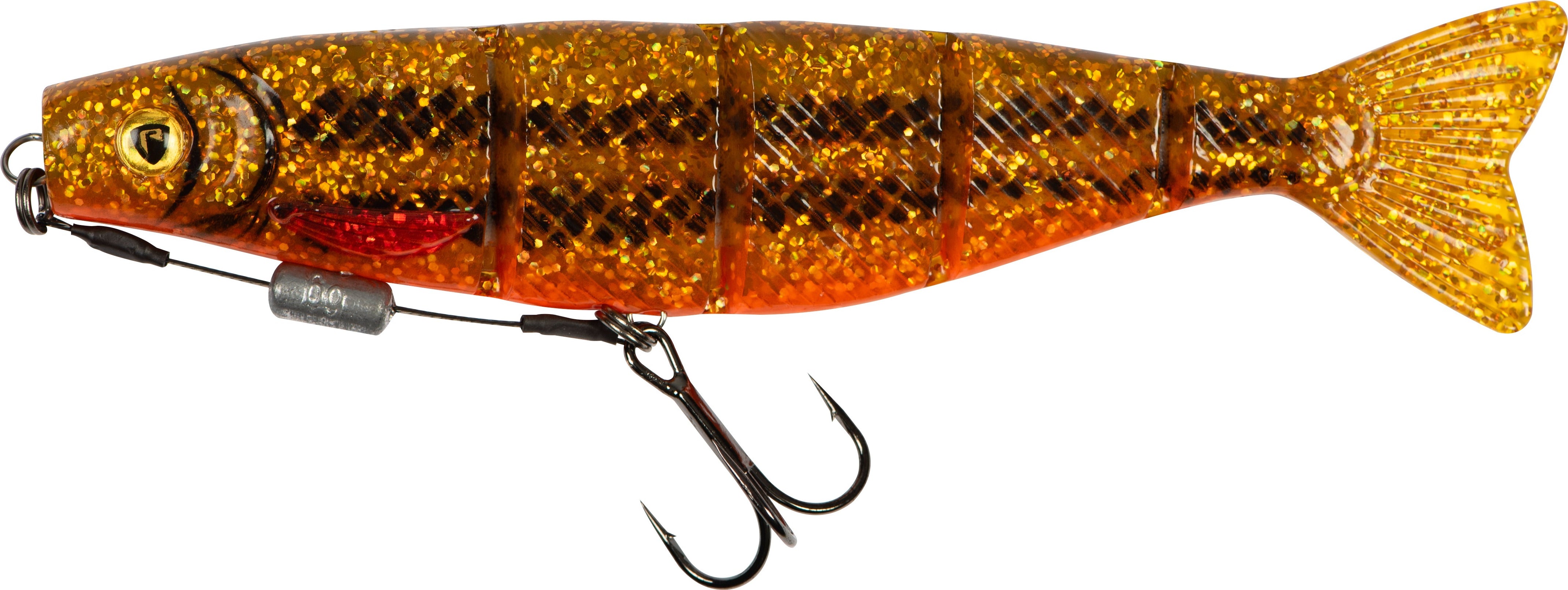 Pro Shad Jointed Loaded 18cm 7in UV Goldie