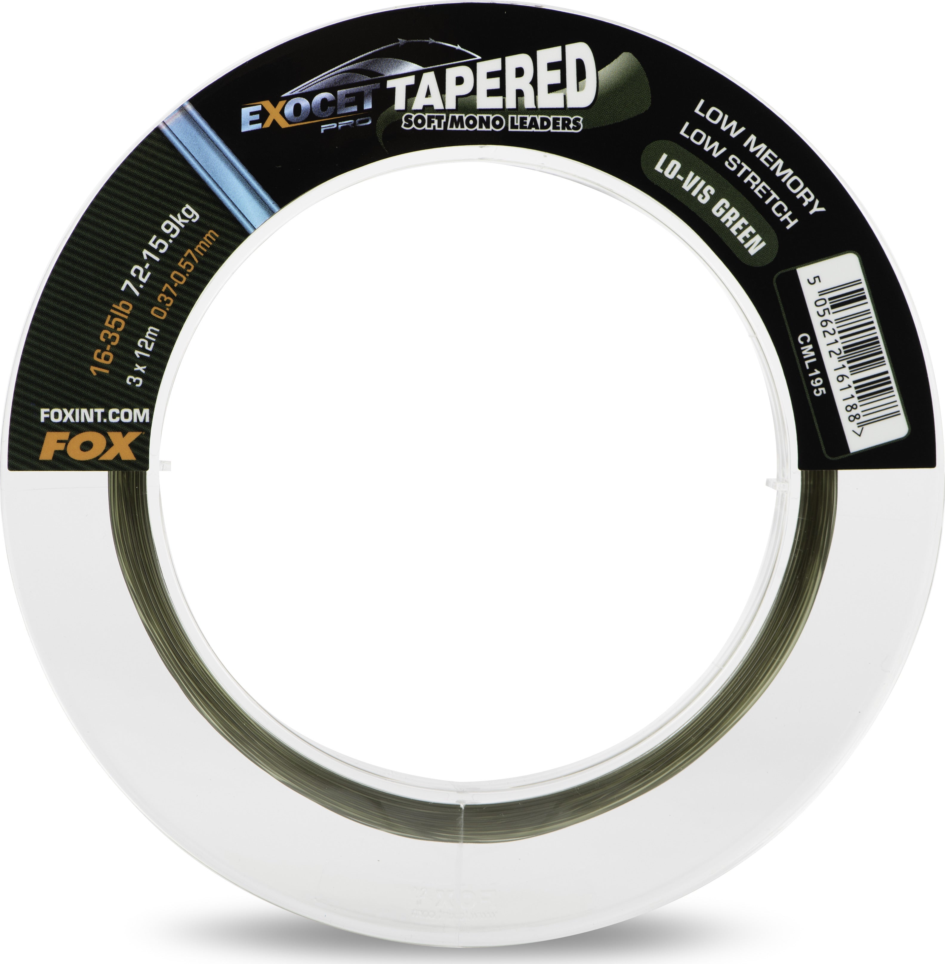Exocet Pro Low Vis green Tapered Leaders 16-35LB 0.37- 0.57mm 3pcs