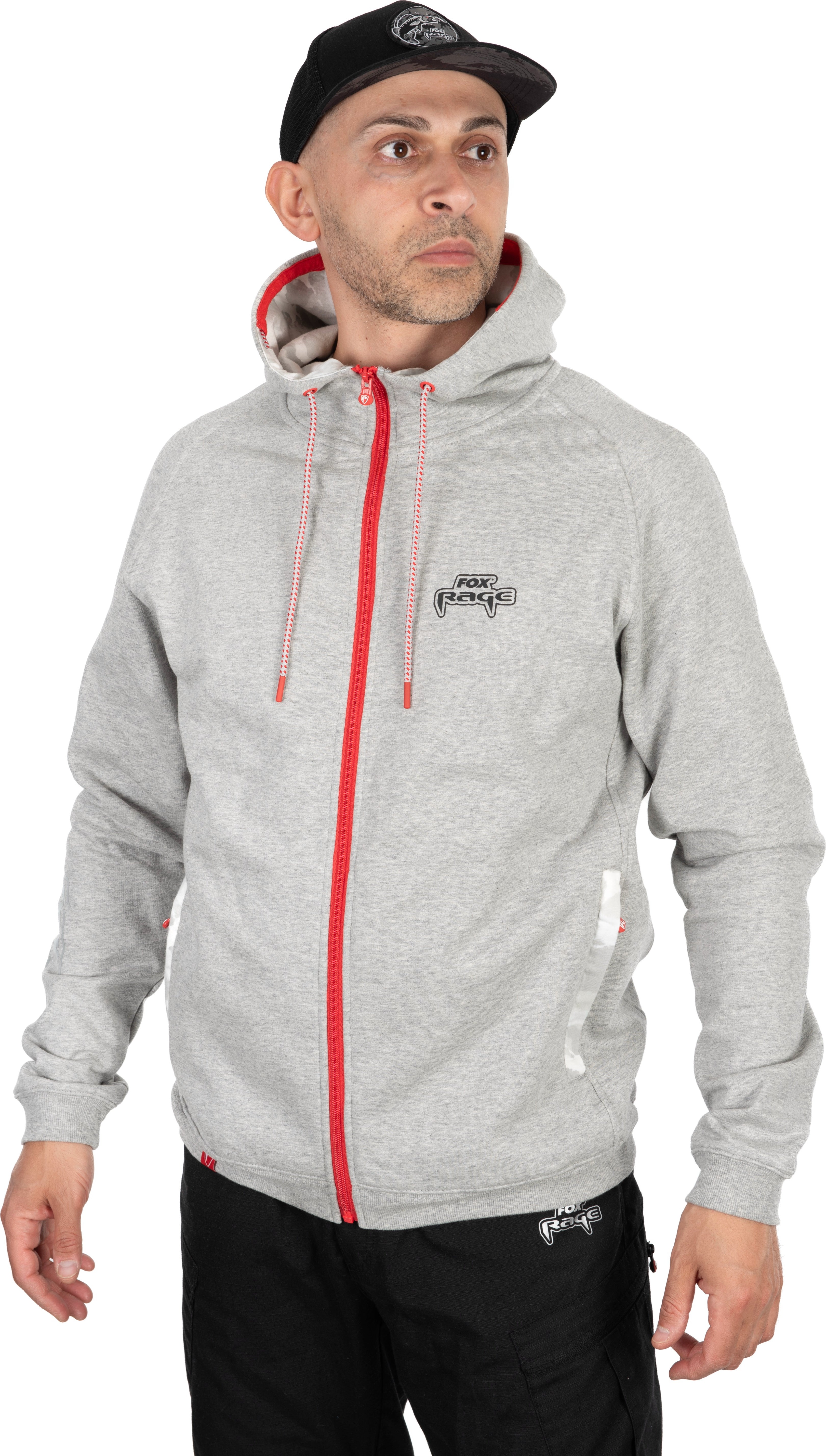 Voyager Zip Hoody Light Grey Large