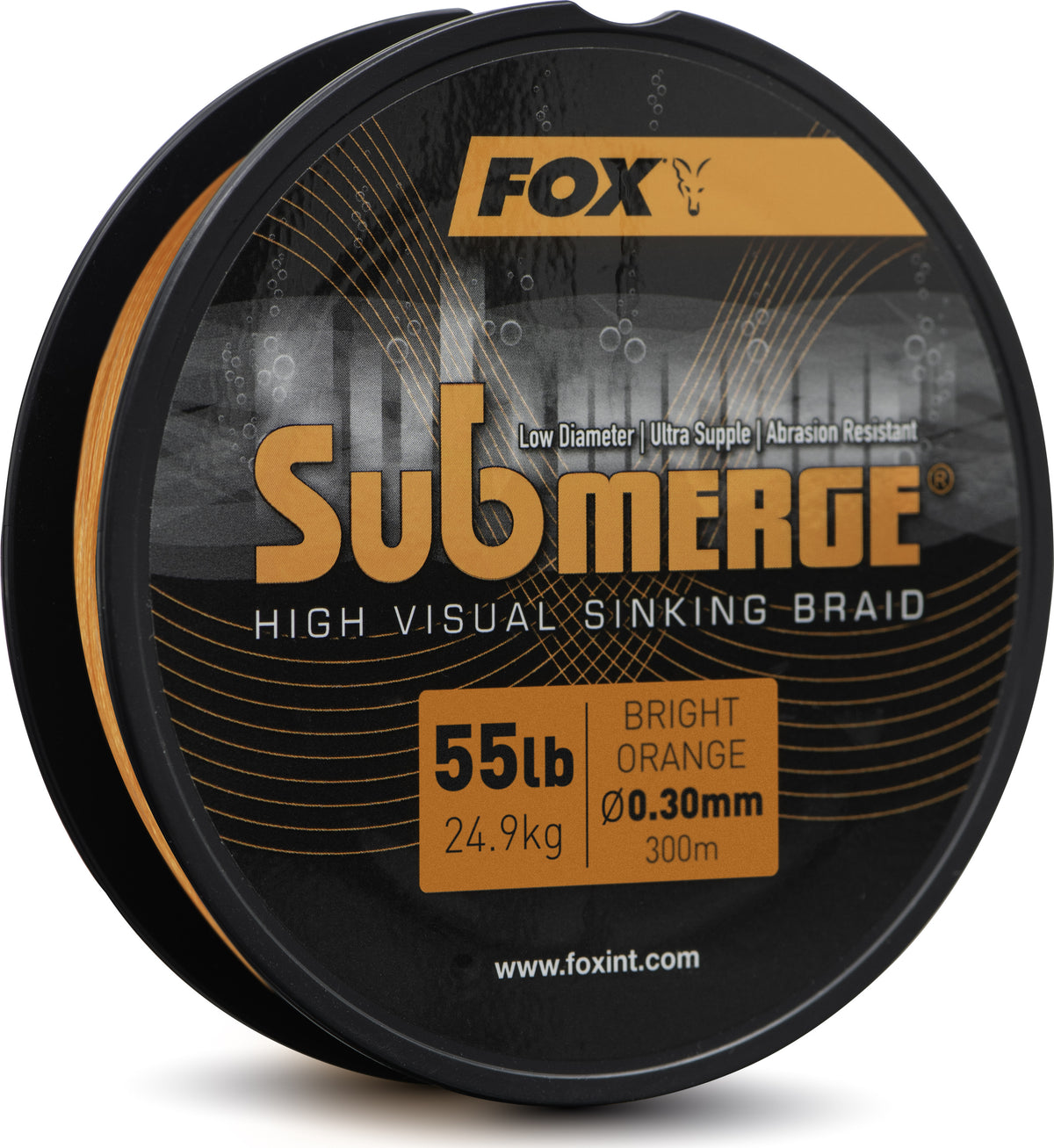 Submerge Orange Sinking Braid 300m 0.30mm 55lb 24.9kg 