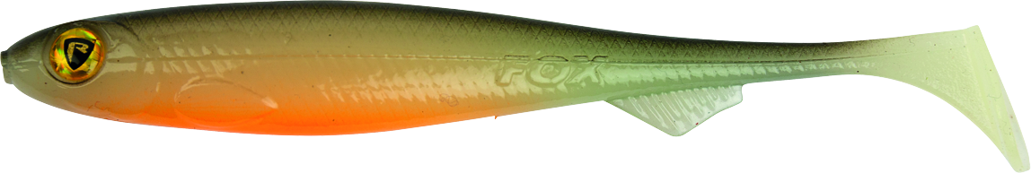 Slick Shad 11cm 4.25in 4in UV Hot Olive