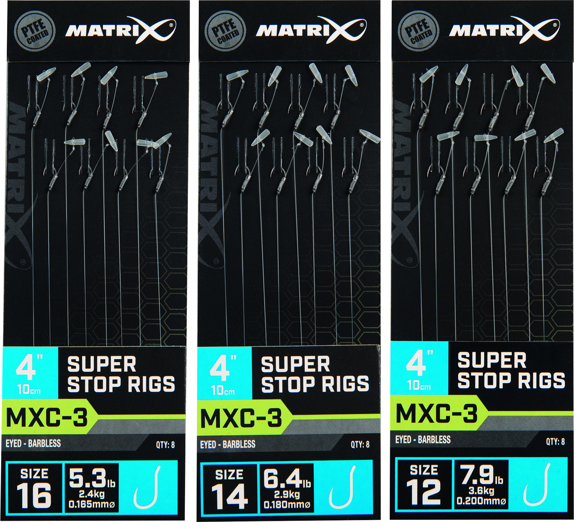 MXC-3 Size 14 0.18mm 4 10cm Barbless Super Stop