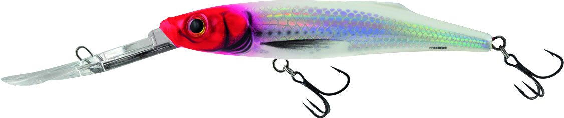 Freediver Super Deep Runner Floating 9cm Holographic Red Head