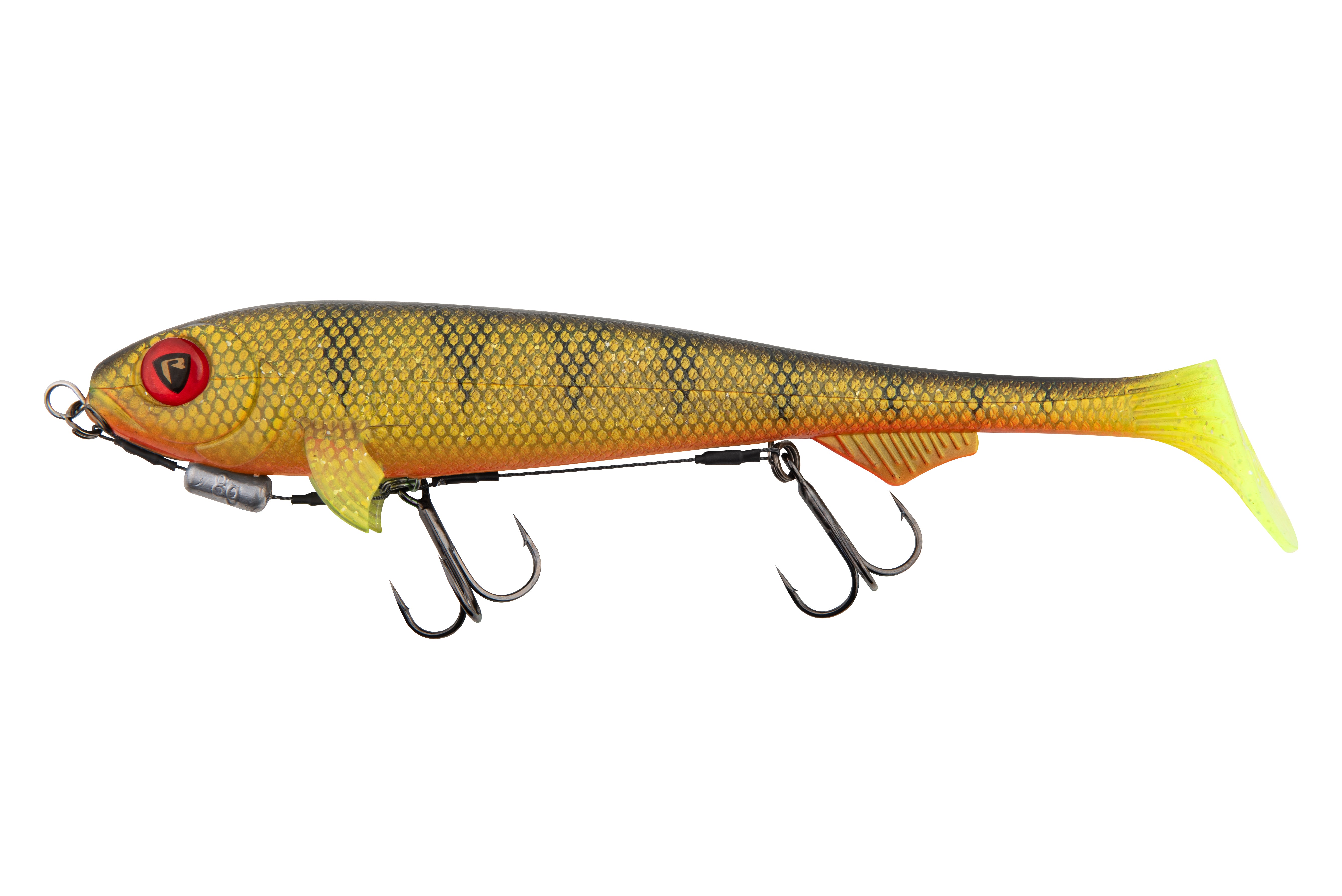 Super Slick Shad 23cm 9in Loaded UV Natural Perch