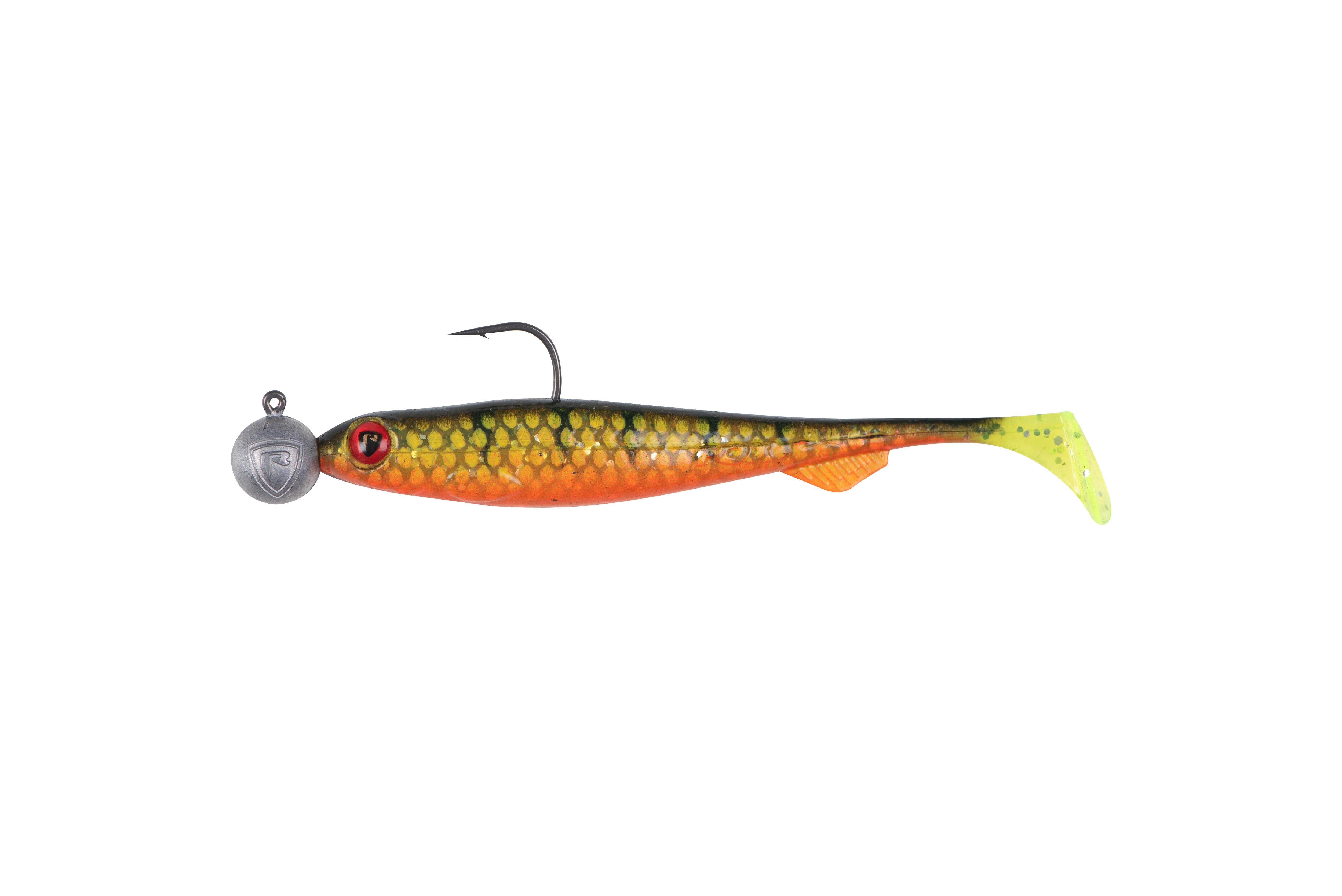 Bulk Loaded Slick Shad 13cm 4/0 15g UV Natural Perch