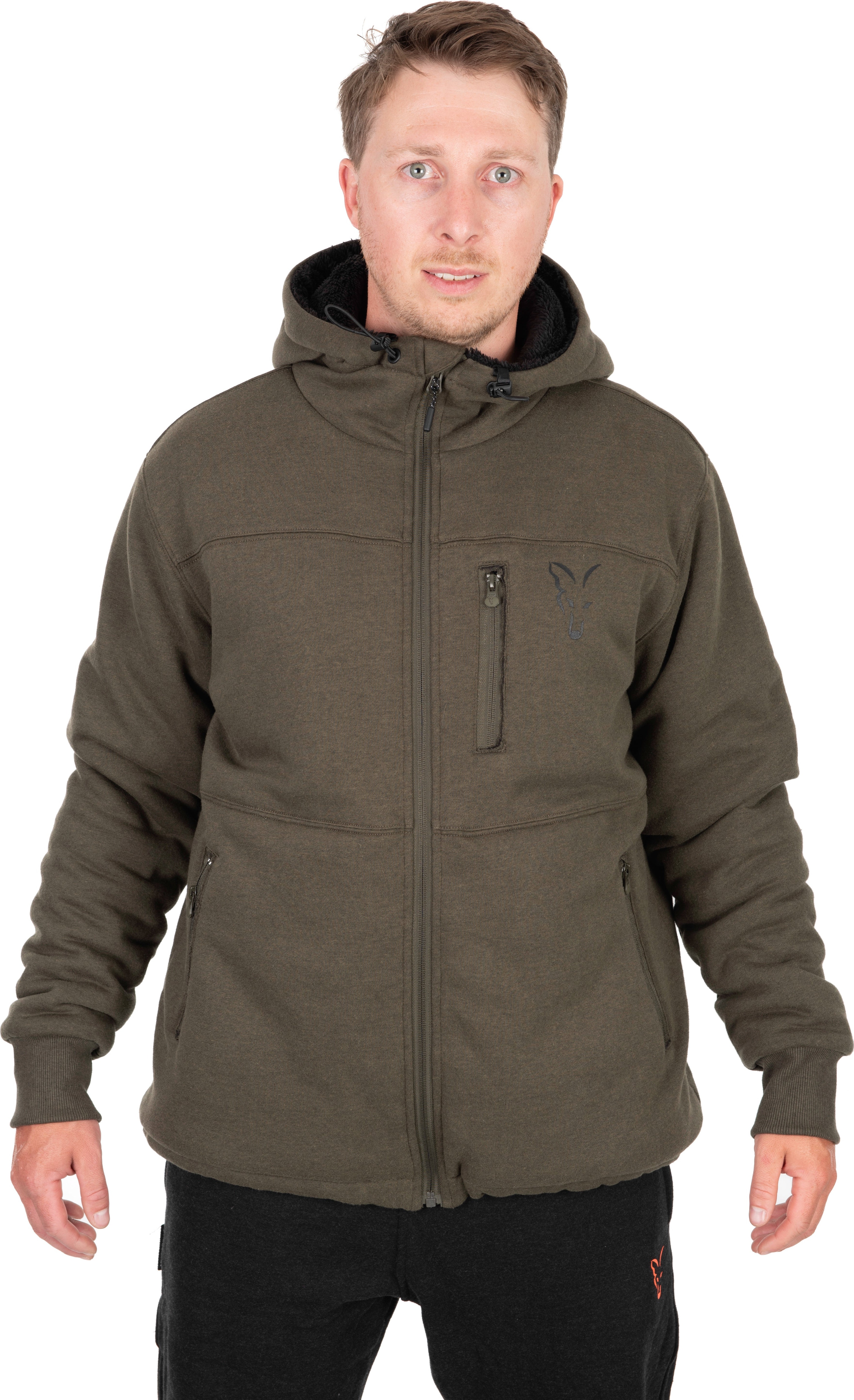 Collection Sherpa Hoody Green/Black XL