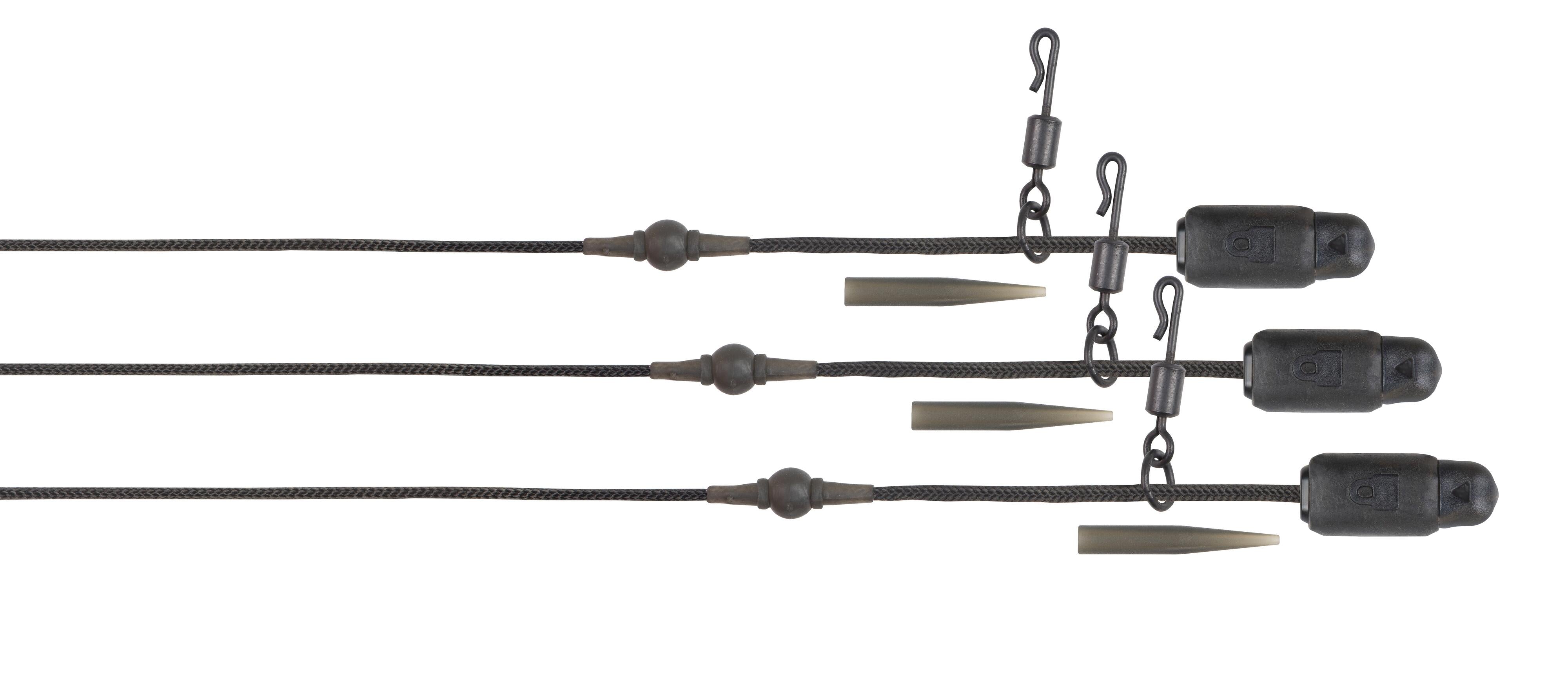 Edges Naturals Heli-Clip Rigs 50lb Leadcore