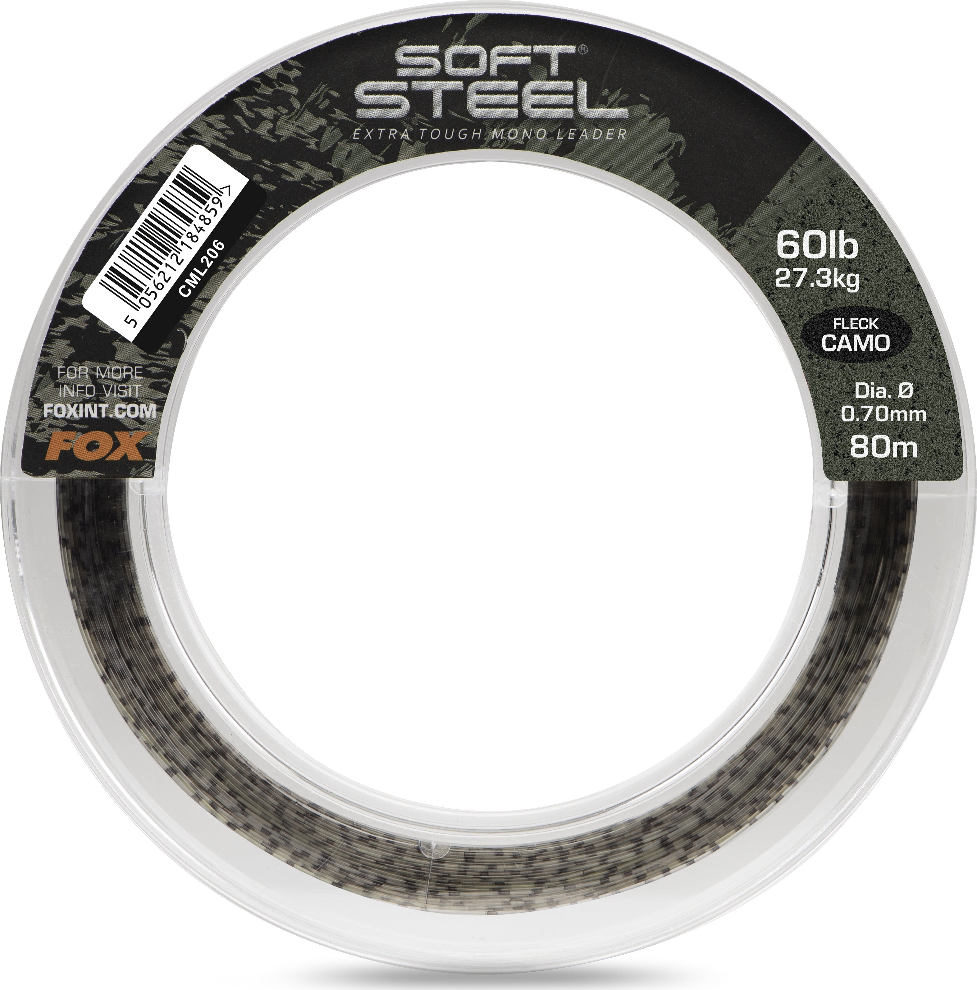 Soft Steel Fleck Camo Leader 45lb 20.5kg 0.60mm 100m