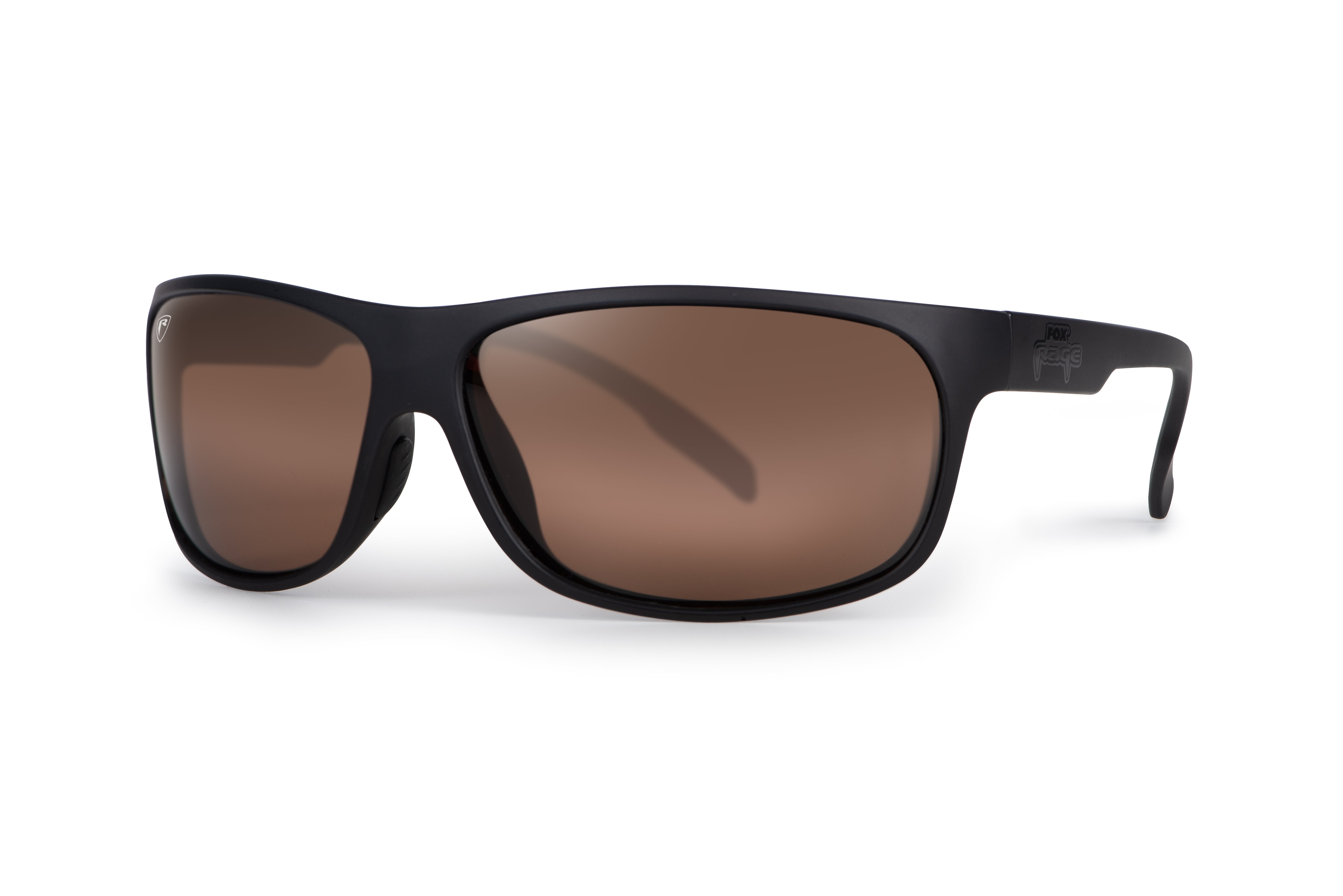 Matt Black Wrap Brown Lens Eyewear