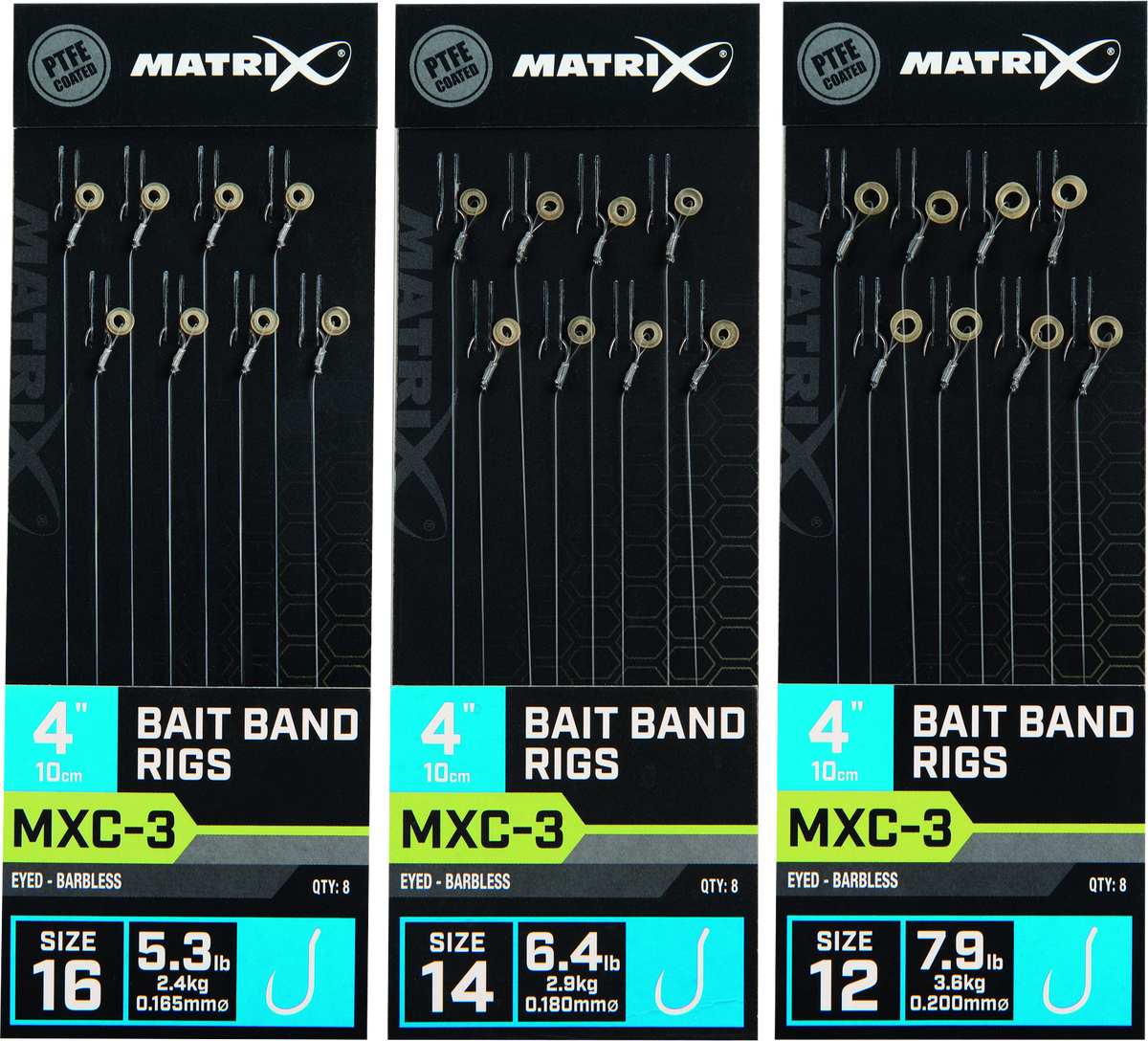 MXC-3 Size 12 0.20mm 4 10cm Barbless Bait Band