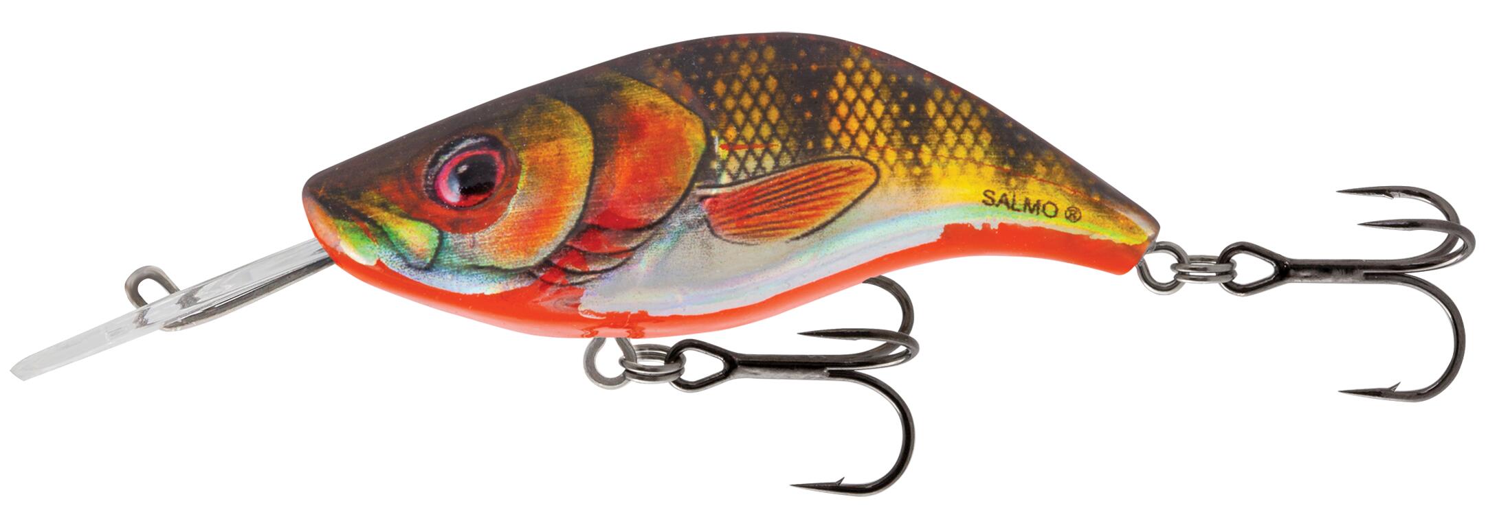 Sparky Shad 4cm Floating YELLOW HOLOGRAPHIC SHAD
