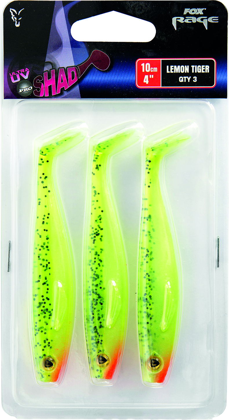 Pro Shad Packs 14cm 5.5in UV Lemontiger