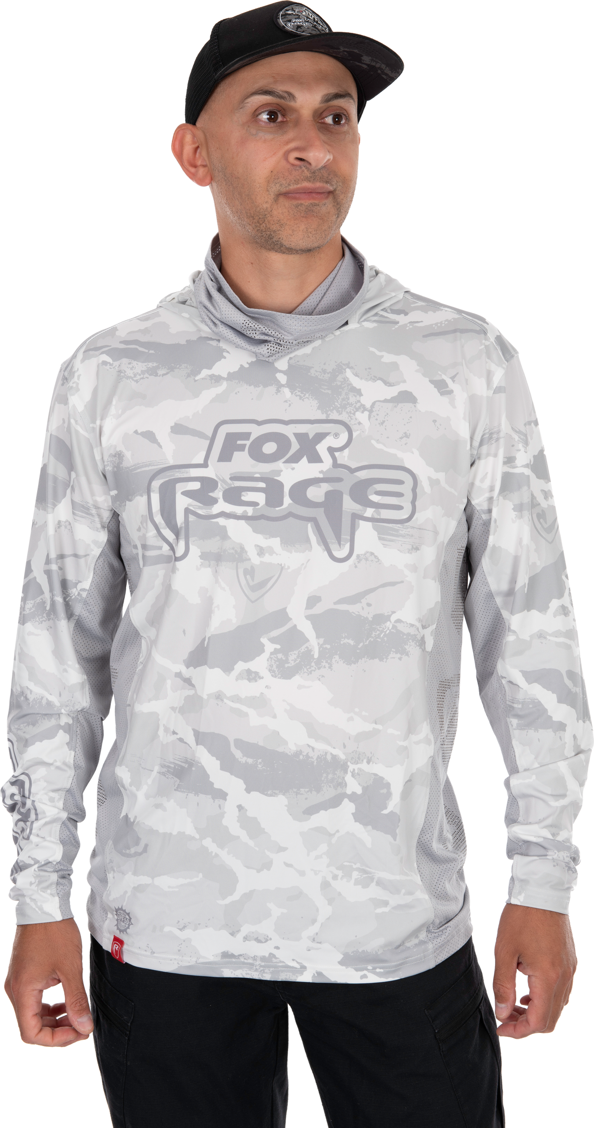 UV Hooded Light Camo Top M