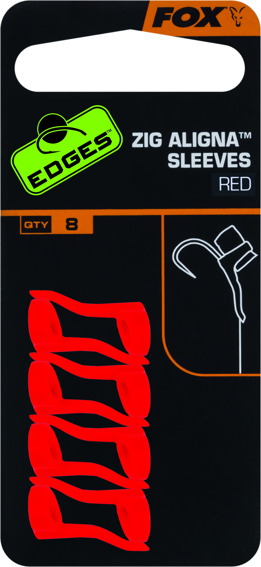 Edges Zig Aligna Sleeves red 8pcs