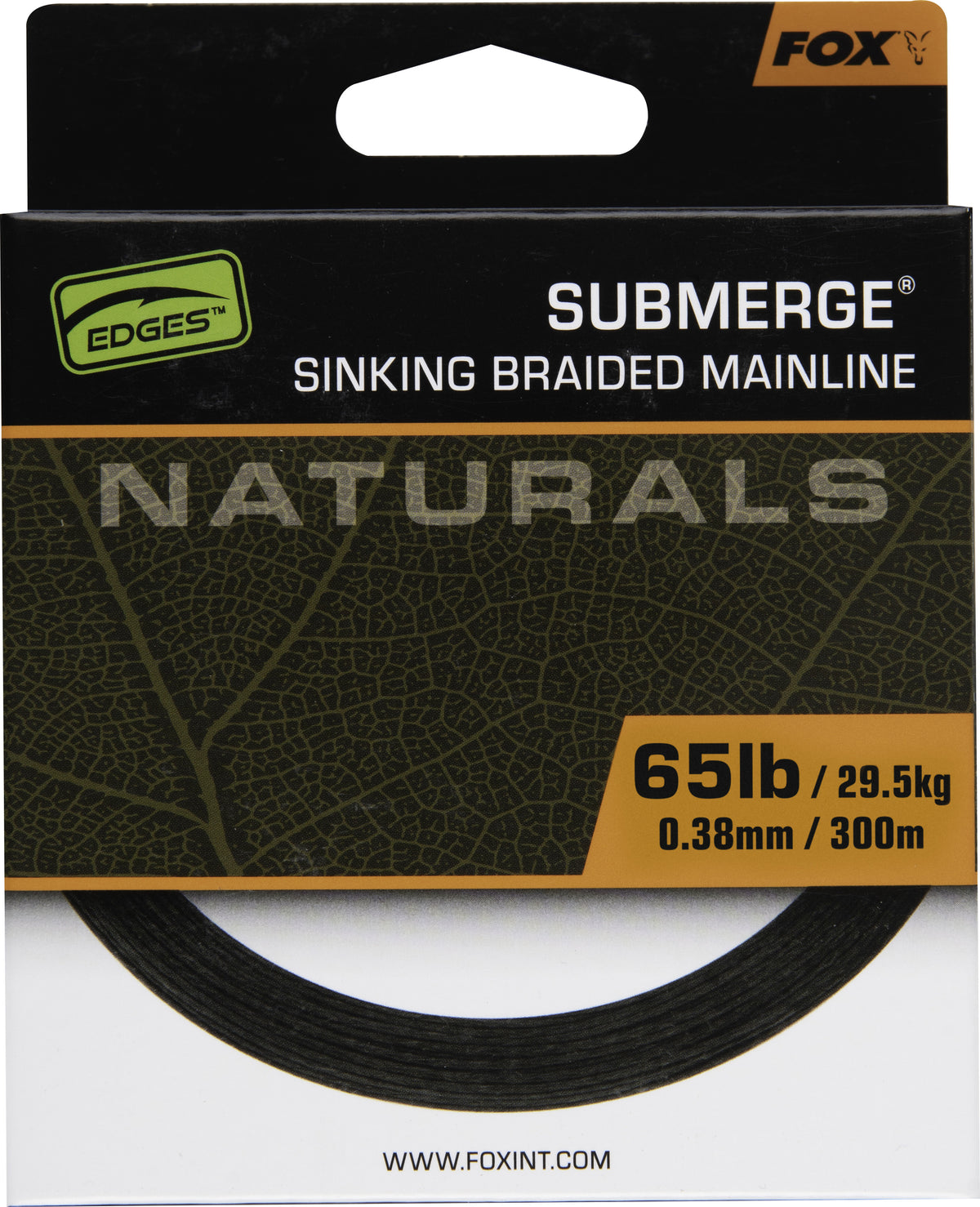 Submerge Naturals Sinking Braid 300m 0.38mm 65lb 29.5kg 