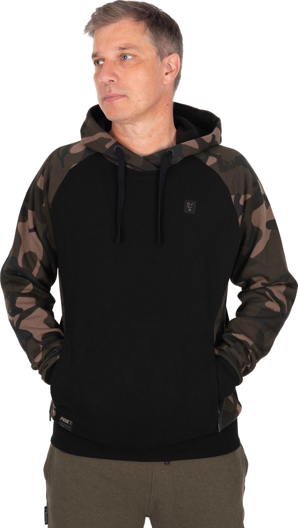Black Camo Pullover Premium 310 Hoodie L