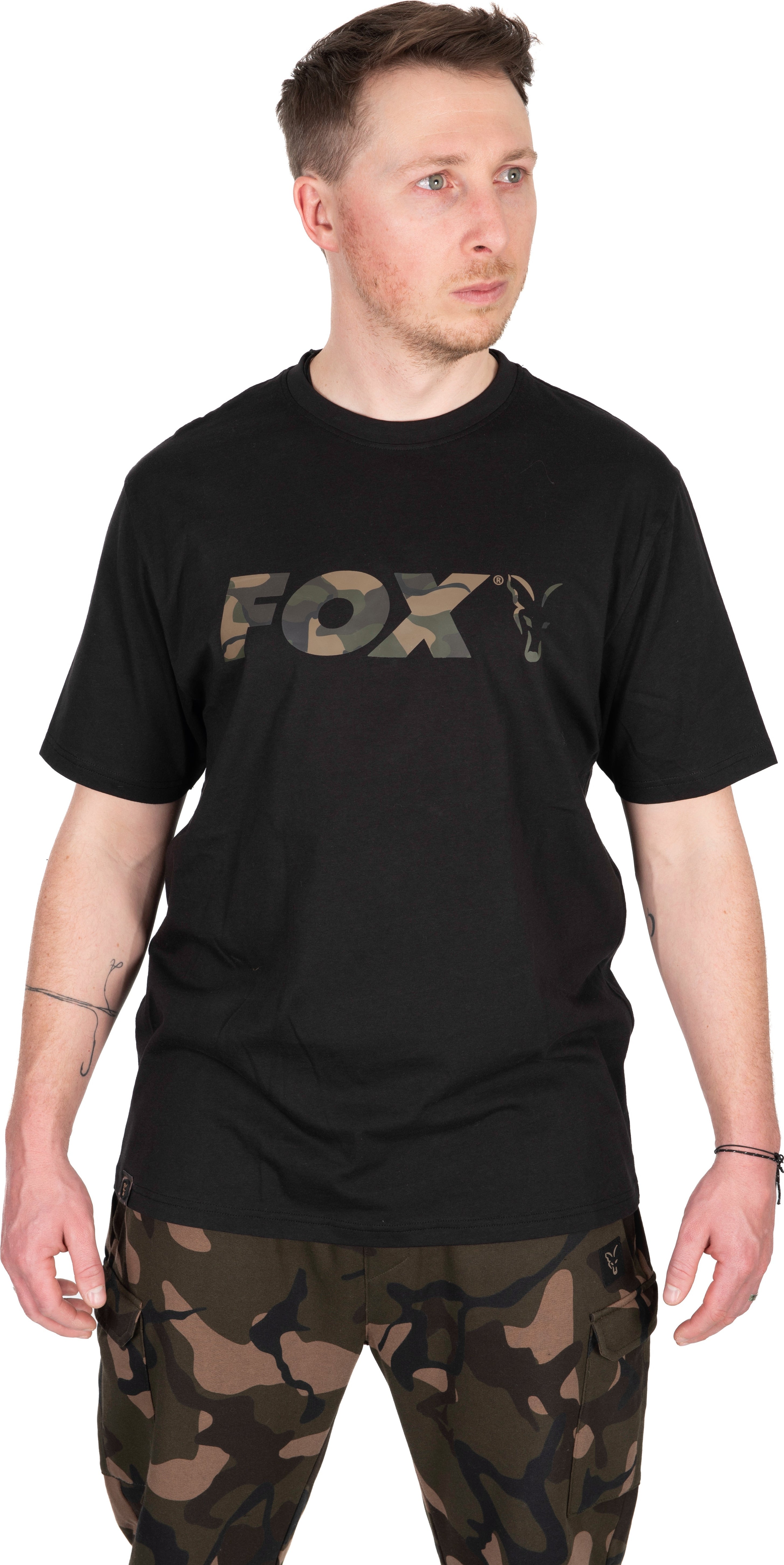 Black Camo Logo T-Shirt 2XL