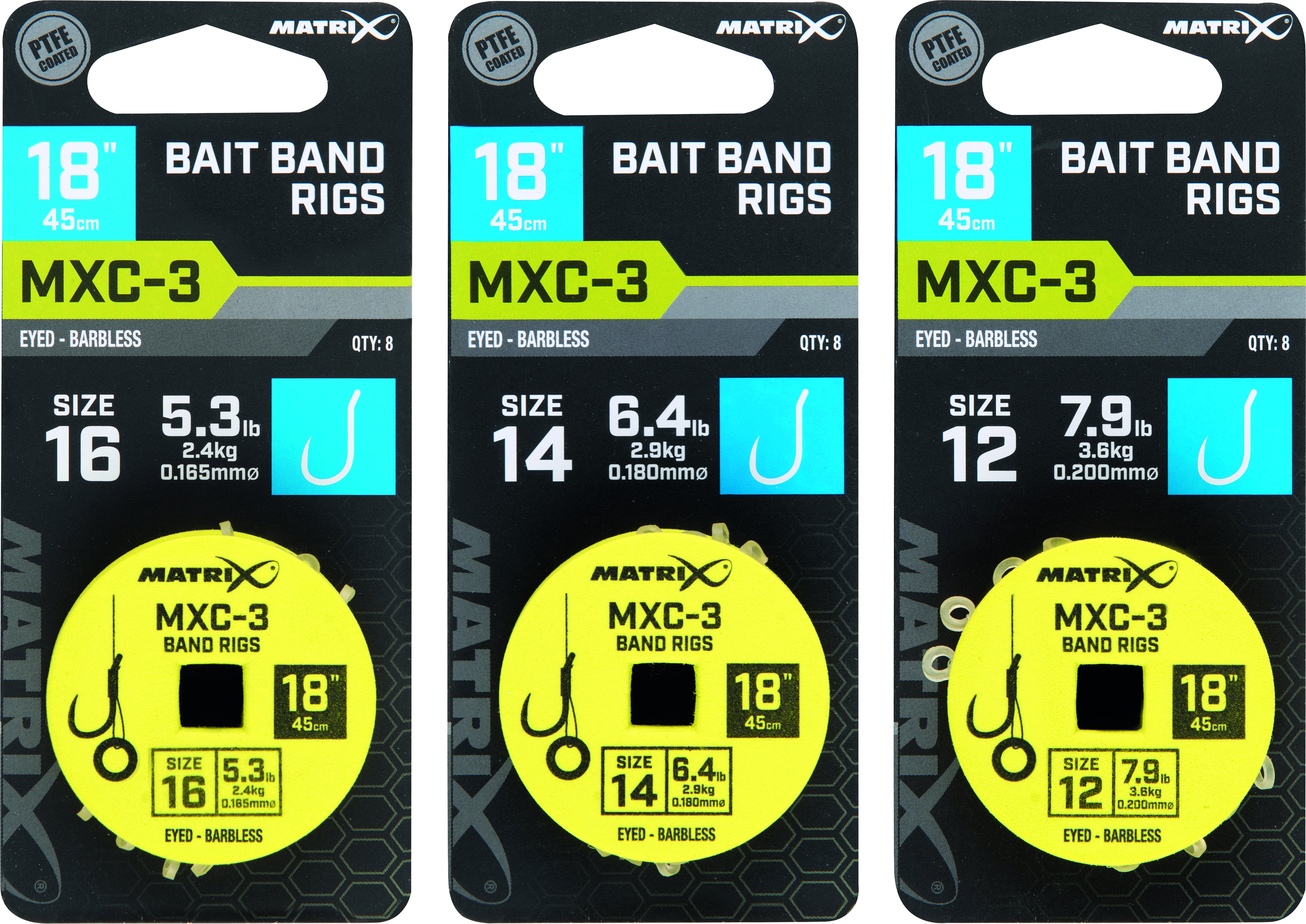 MXC-3 Size 14 0.18mm 18 45cm Barbless Band