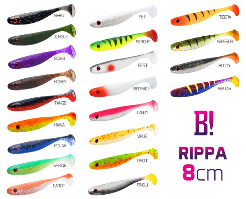 Nălucă Soft BOMB! Rippa / 5buc 8cm/REDFACE