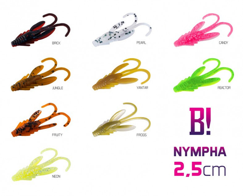 Nălucă Soft BOMB! Nympha / 10buc 2,5cm/PEARL