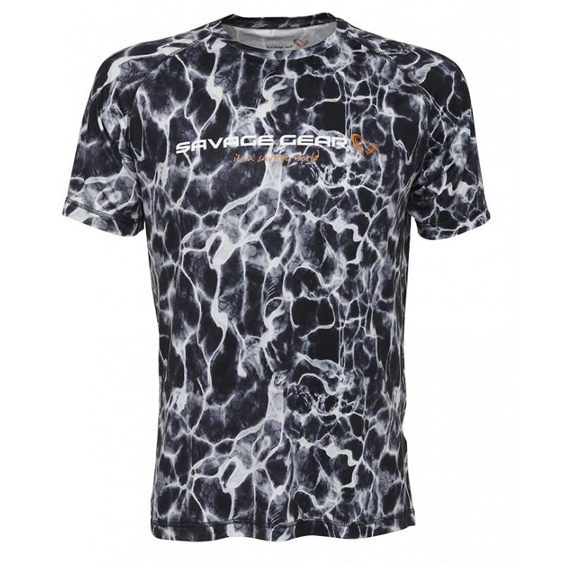 TRICOU NIGHT UV BLACK WATERPRINT MAR.XL