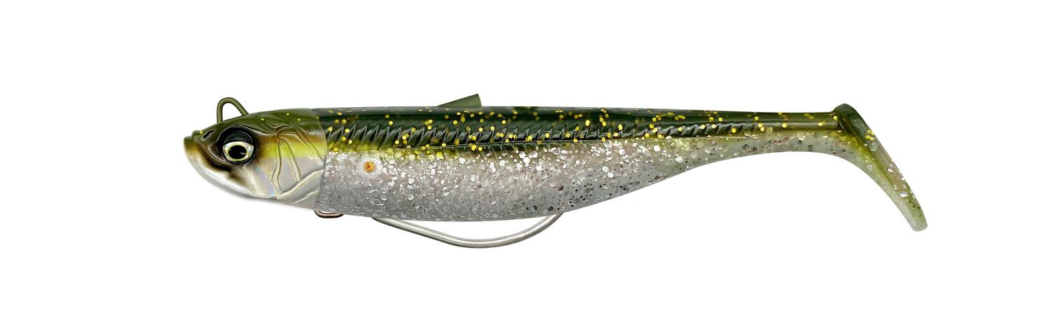 SHAD MINNOW WL 10CM/16G SINKING GREEN SILVER 2+1