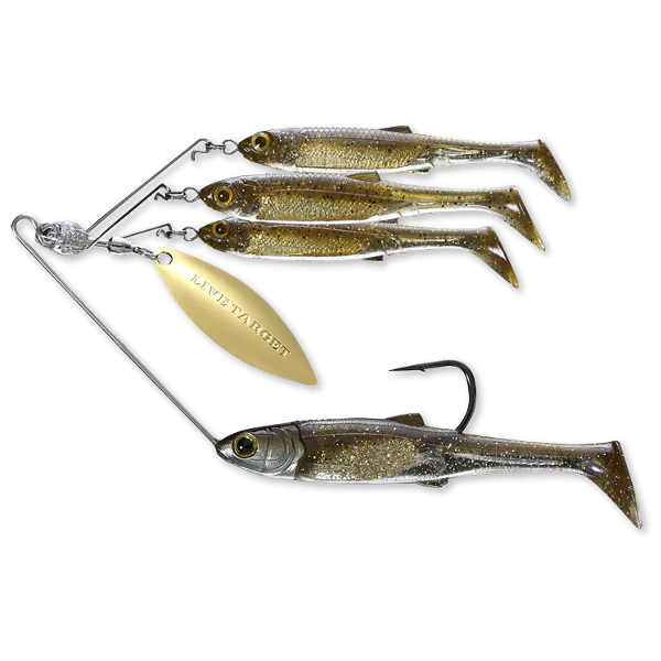 BAITBALL SPINNER RIG MEDIUM/11G 853 PURPLE DARK AMBER/GOLD