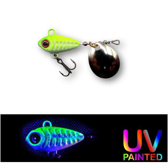 SPINNER SKELETONIK PRO WHITE/CHARTREUSE 6G