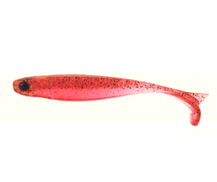 SHAD MEZASHI TAIL MINNOW 7,6CM TRANSPARENT RED