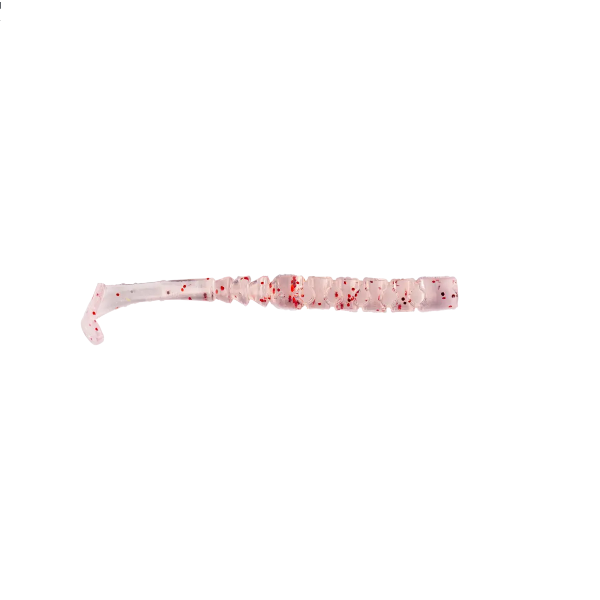 NALUCA AJI PADDLE TAIL 5CM UV CLEAR RED GLITTER 12BUC/PL