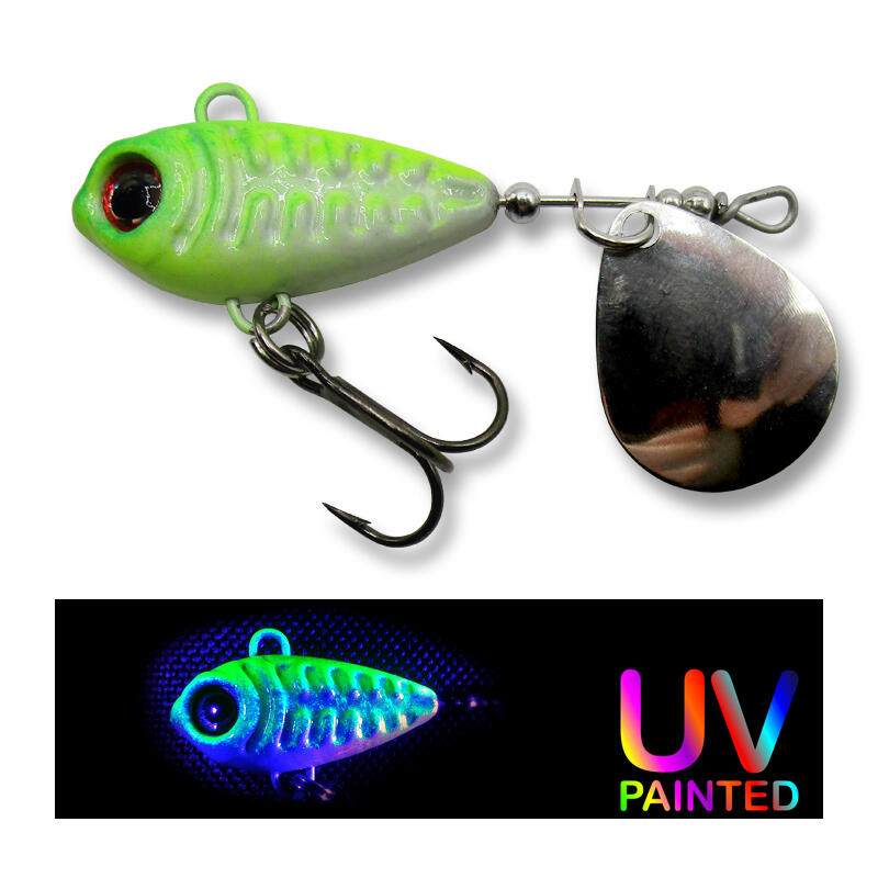 SPINNER SKELETONIK PRO WHITE/CHARTREUSE 24G