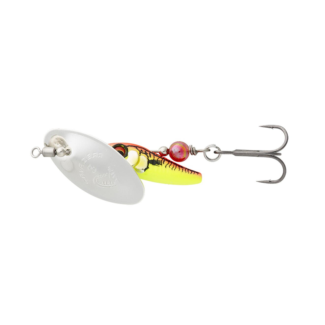 SPINNER STICKLEBAIT NR.4 /9,1G SINKING SILVER RED YELLOW