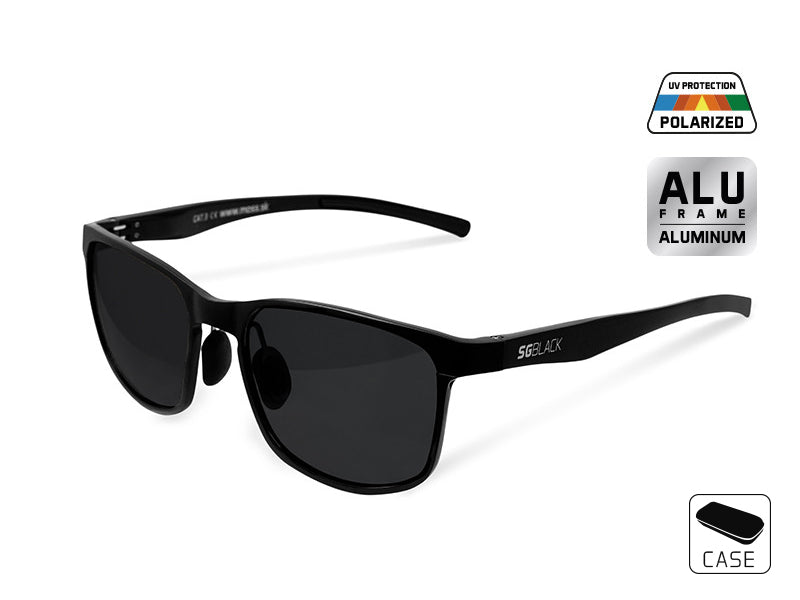 Ochelari de soare polarizați Delphin SG BLACK lentile negre