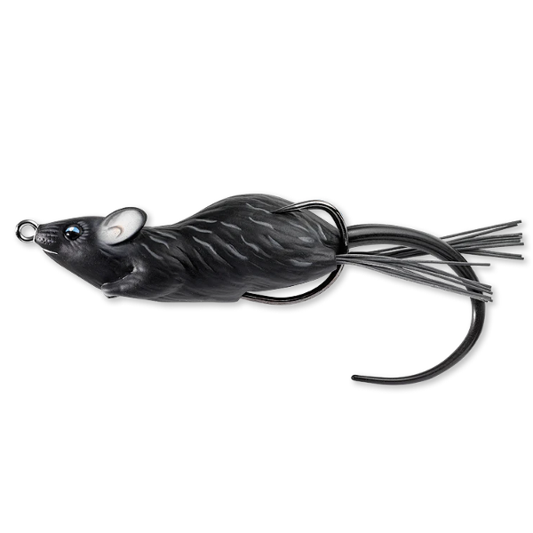 NALUCA HOLLOW MOUSE WALKING BAIT 9CM/28G BLACK/BLACK