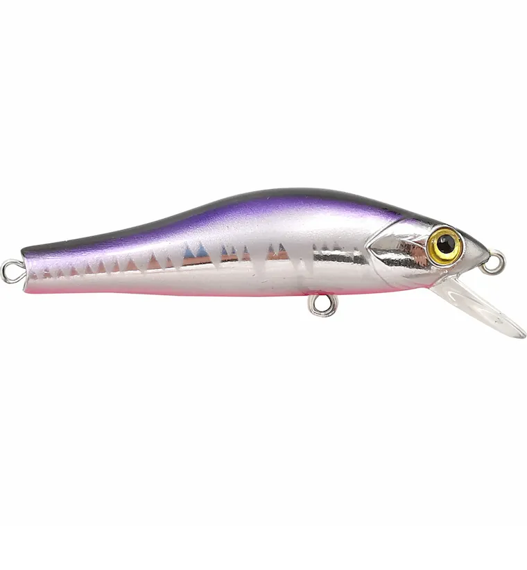 VOBLER SCURRY MINNOW 55S 5,5CM/5G CHROME PURPLE BLACK