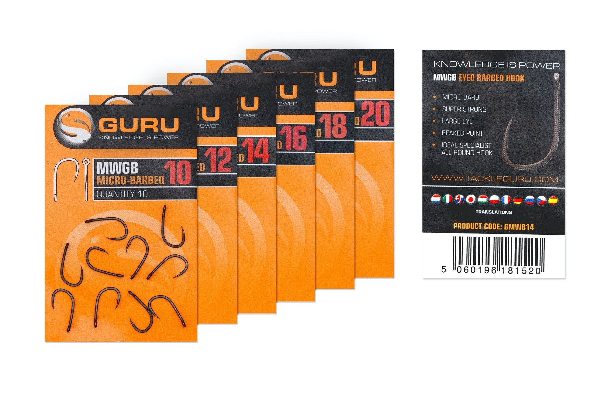CARLIG GURU MWG MICRO BARB NR.14 10BUC/PL