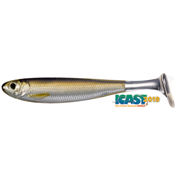 SLOWROLL SHINER PADDLE TAIL 10CM 934 SILVER/BROWN