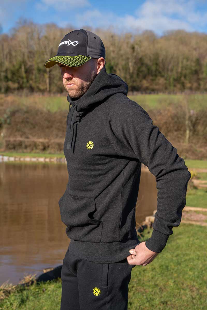 Matrix Pullover Hoody – Black Marl