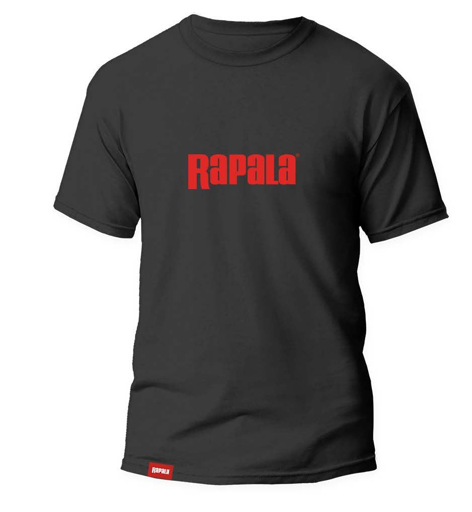 BLACK RED LOGO T-SHIRT L