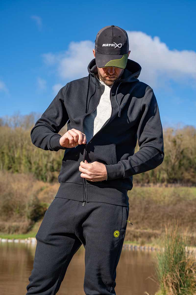 Matrix Stealth Zipped Hoody – Black