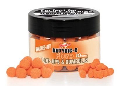 Butyric C fluro washed outs Pop Ups 10mm boilies and dumbells  cutie