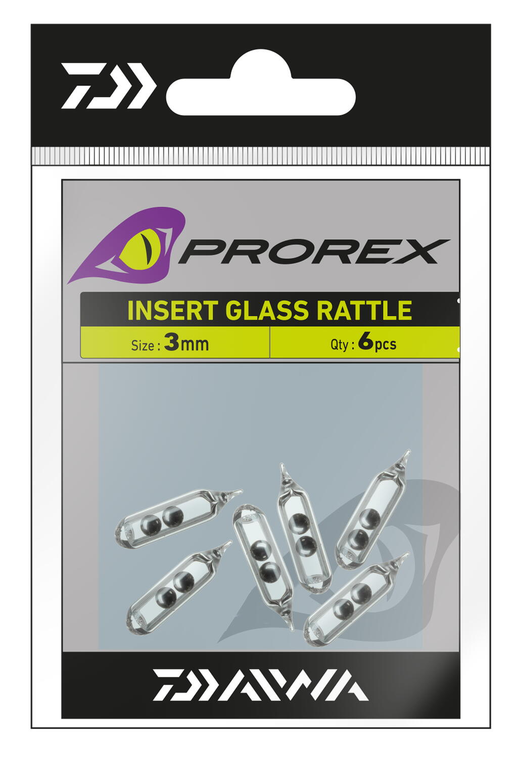INSERT GLASS RATTLE PROREX 7MM
