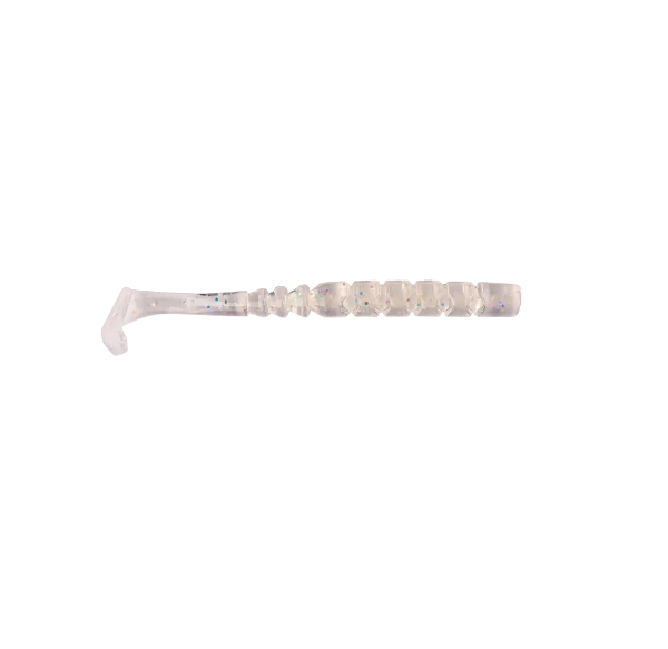 NALUCA AJI PADDLE TAIL 5CM CLEAR LUMIN. S.GLITTER 12BUC/PL