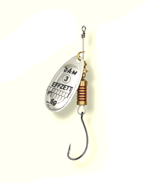 ROTATIVA EFFZETT SINGLEHOOK NR.1/3G SILVER
