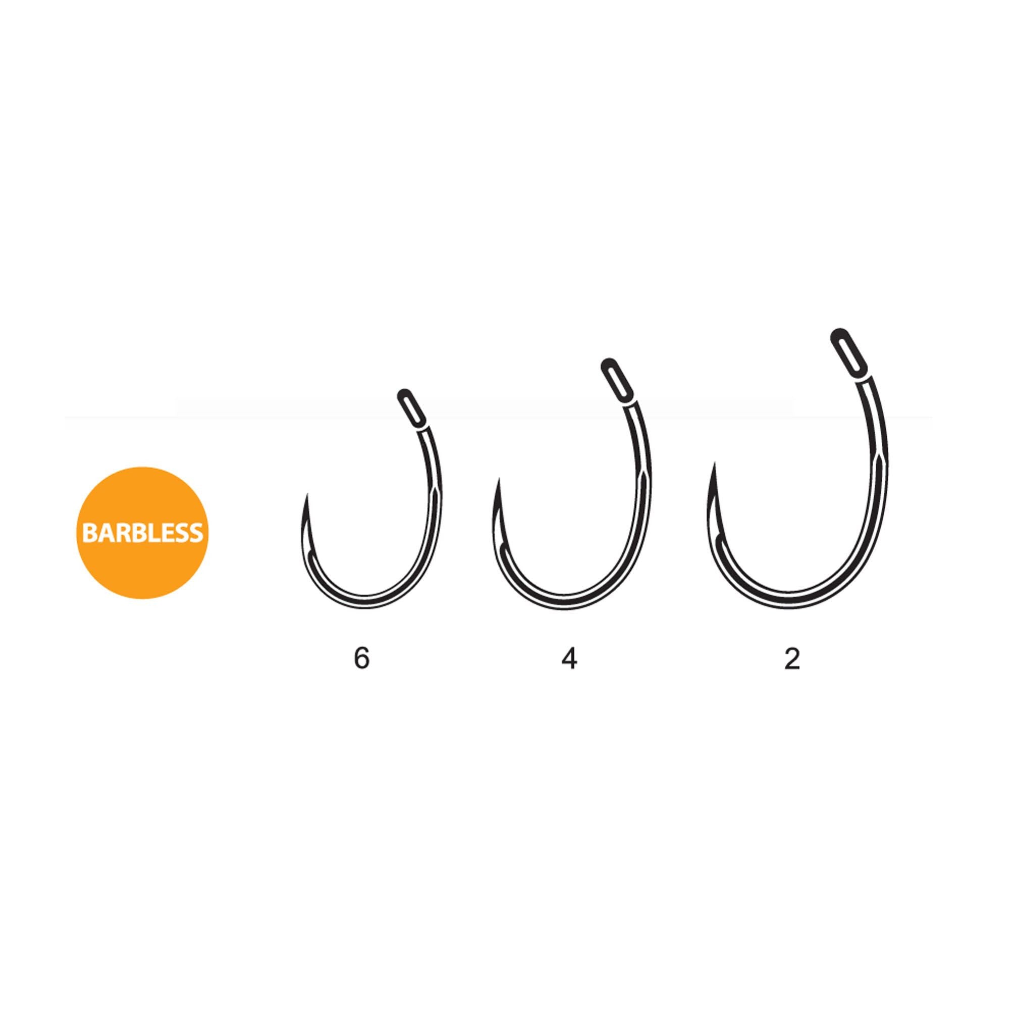 CARLIGE CARP SPIRIT Round Curve barbless- size 6 x10