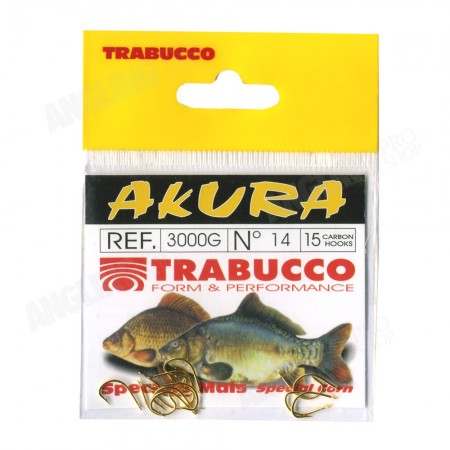 Cârlige Trabucco Akura 3000G, 15 buc/plic