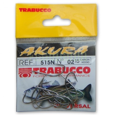 Cârlige Trabucco Akura 515N, 15 buc/plic