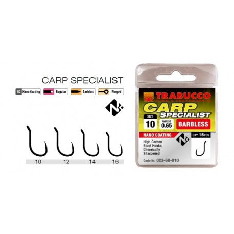 Cârlige Trabucco Carp Specialist Barbless Eye